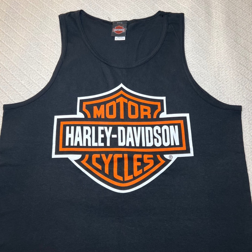 Harley-Davidson Nassau Bahamas Tank Top Mens XL Black Bar & Shield Logo Shirt